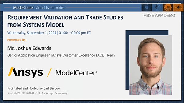 A_20210901_MBSE AppDemo _ Requirement Validation and Trade Studies from System Model _ ModelCenter_Thumbnail